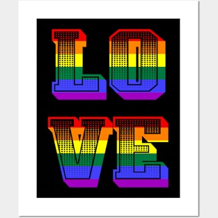 Love LGBT Gay Pride Posters and Art